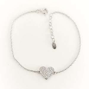 Pulseira Coração Silver