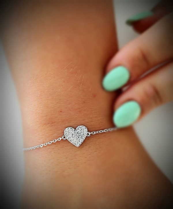 Pulseira Coração Silver