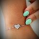 Pulseira Coração Silver