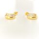 Brincos meia argola Imperial