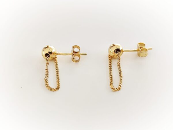 Brincos Esfera com malha