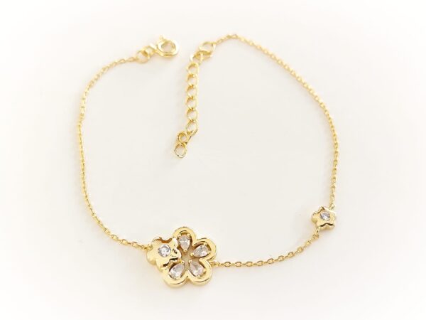 Pulseira Flor de Prata