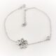 Pulseira Flor de Prata