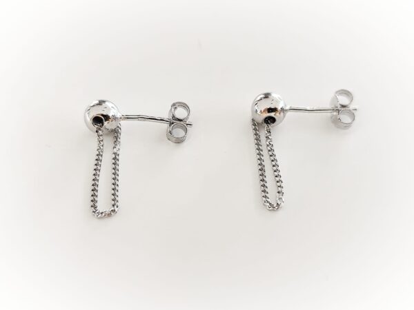 Brincos Esfera com malha