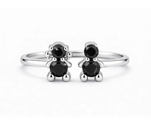 Anel 2 crianças Onix Amorzinho