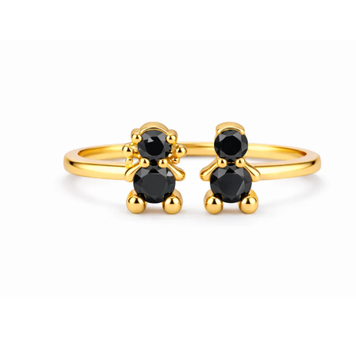 Anel 2 crianças Onix Amorzinho