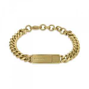 Pulseira Police Identity Dourada