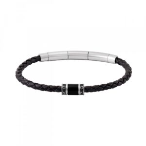 Pulseira Police Carbon Preta