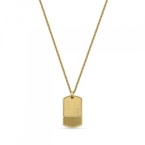 Colar Police Identity Dourado