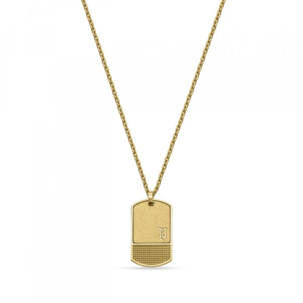 Colar Police Identity Dourado