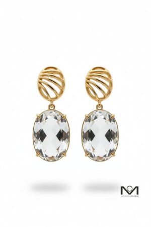 Brincos Hav.vaH Aura Crystal Drops