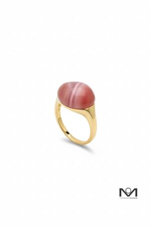 Anel Hav.vaH Olho de Gato Rosa
