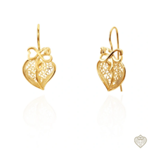 Brincos Saudade - Coração infinito