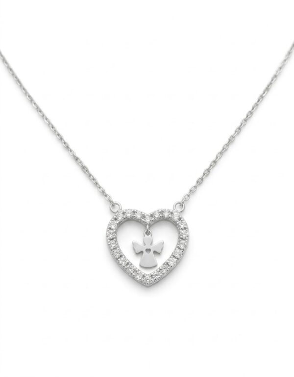 1 Colar Mocho Amuleto Anjo