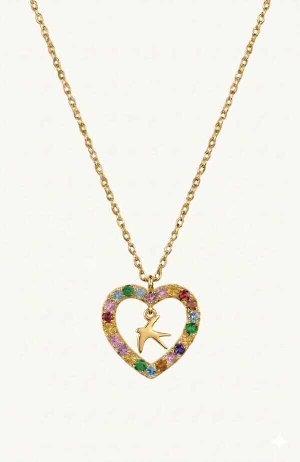 Colar Mocho Amuleto Andorinha