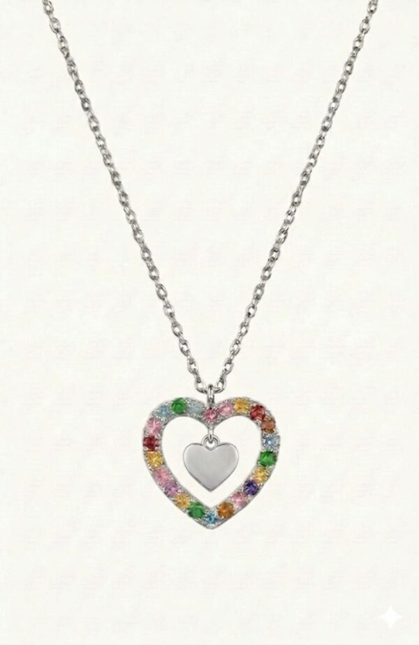 Colar Mocho Amuleto Coração