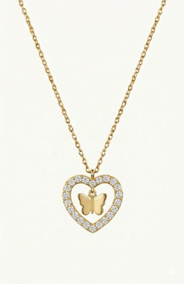 Colar Mocho Amuleto Borboleta