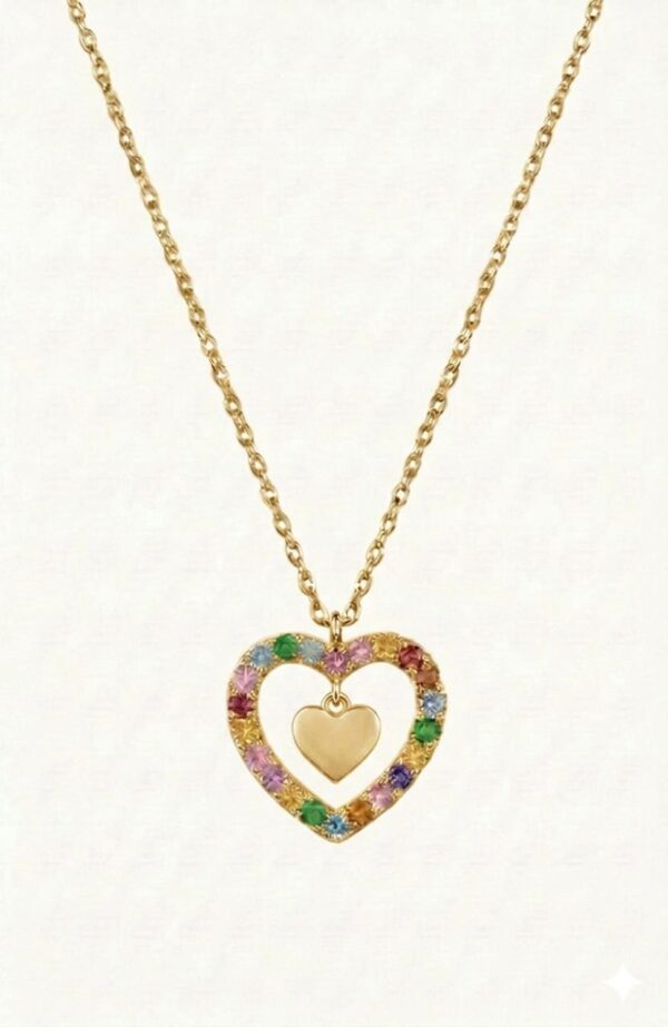 Colar Mocho Amuleto Coração