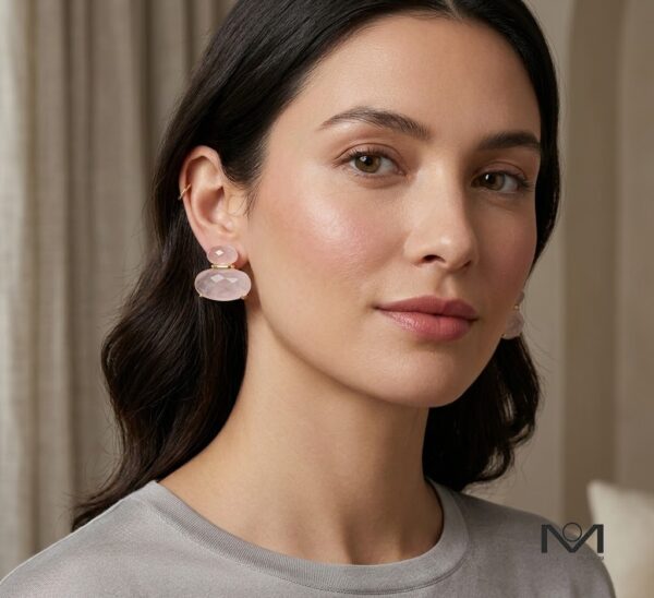 Brincos Hav.vaH Rose Sculpture