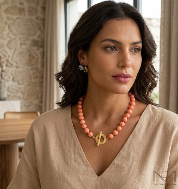 Colar Hav.vaH Coral Blush