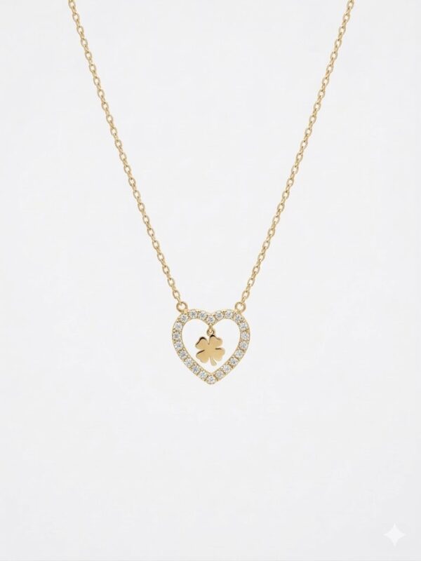 Colar Mocho Amuleto Trevo