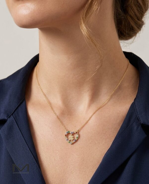 Colar Mocho Amuleto Trevo