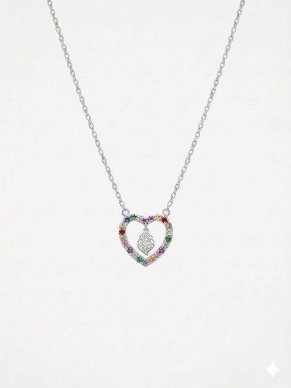 Colar Mocho Amuleto Coração de Viana