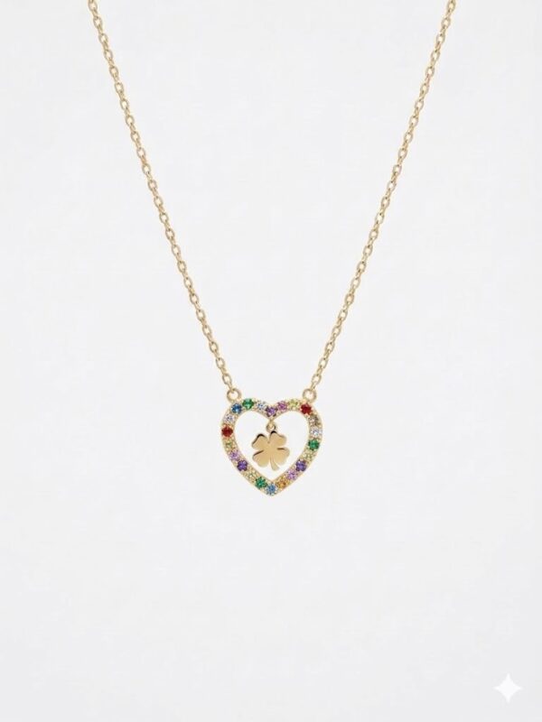 Colar Mocho Amuleto Trevo