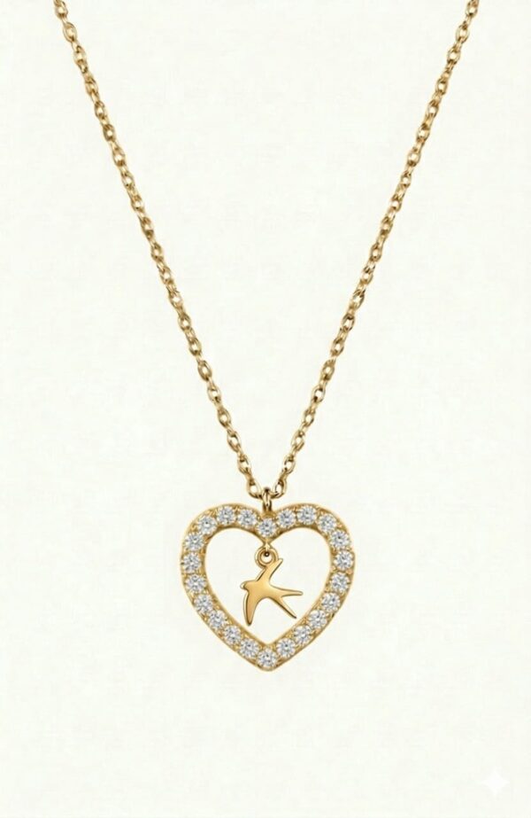 Colar Mocho Amuleto Andorinha