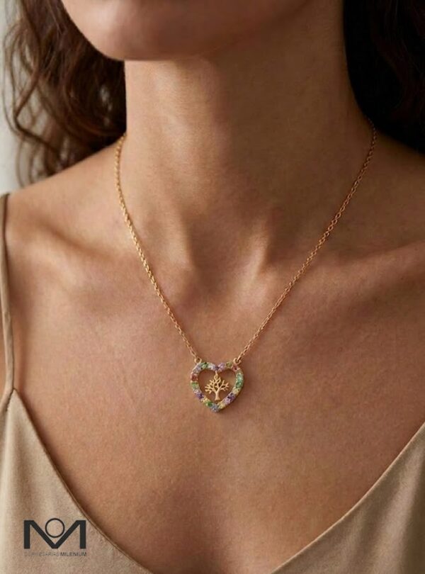 Colar Mocho Amuleto Árvore da Vida