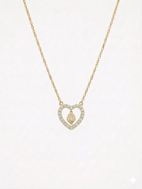 Colar Mocho Amuleto Coração de Viana