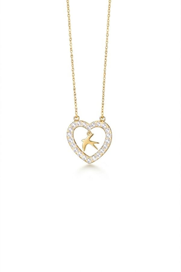 1 Colar Mocho Amuleto Andorinha