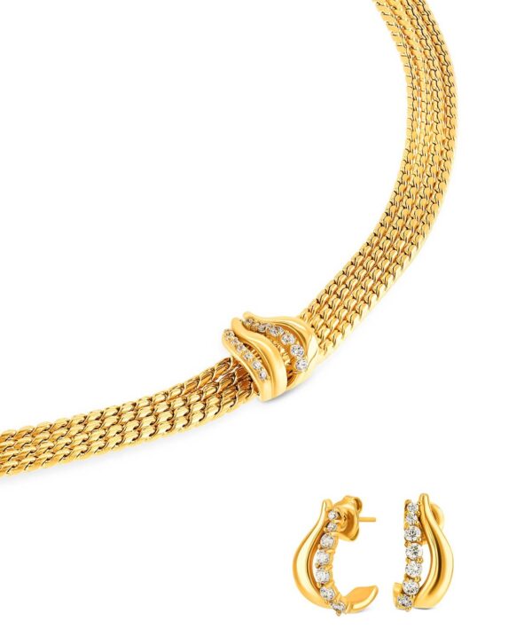 Set Colar & Brincos One Stella Gold