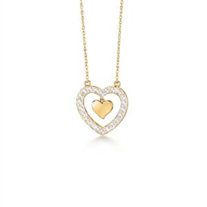 Colar Mocho Amuleto Coração