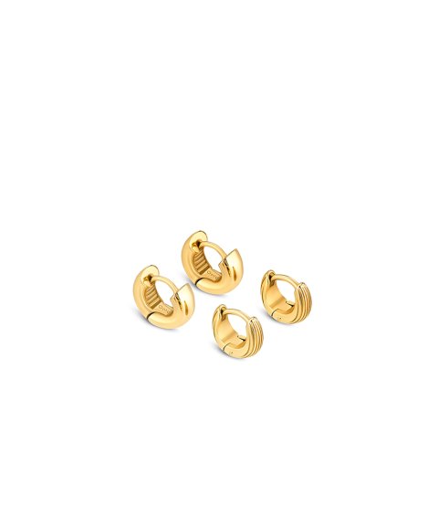 Set Brincos One Plissé Golden