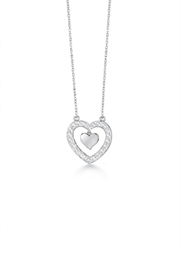 2 Colar Mocho Amuleto Coração