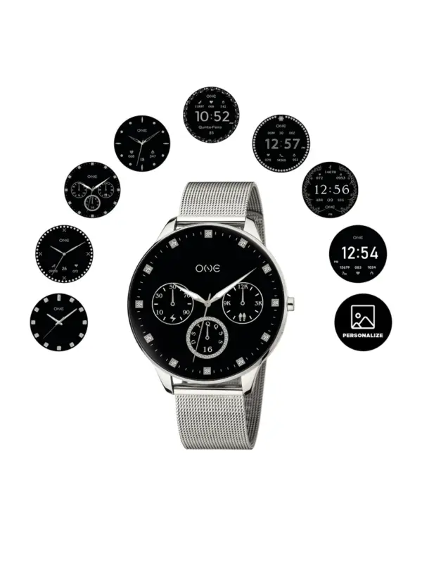 Smartwatch One Slim Silver Mesh