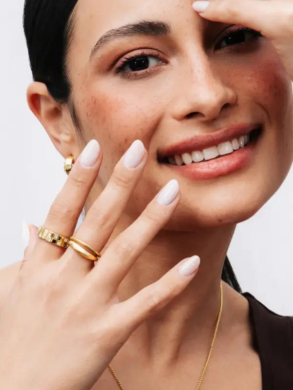 Anel One Chess Crystal Gold