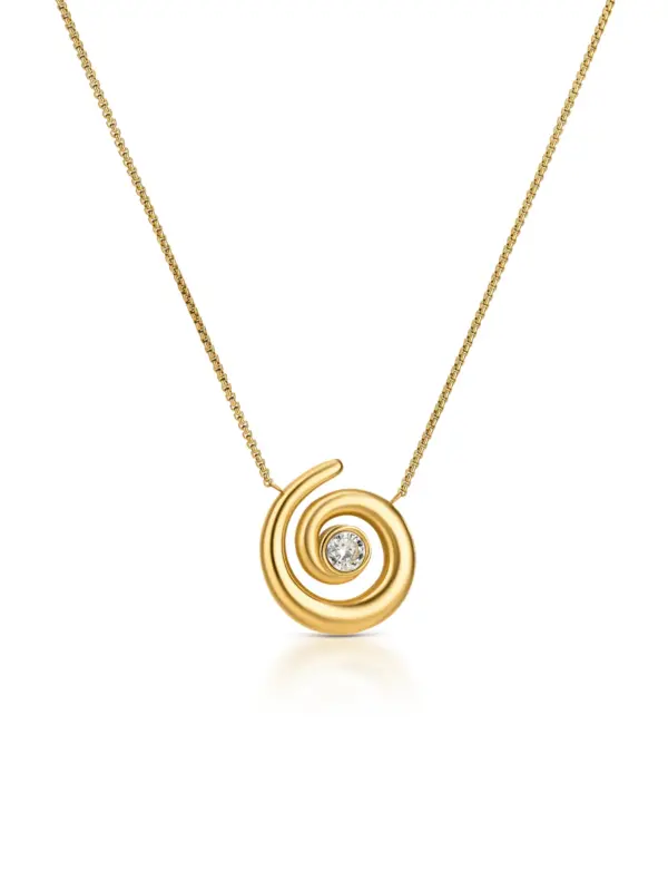 Colar One Chess Spiral Gold