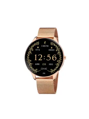 Smartwatch One Slim Rose gold Mesh