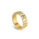 Anel One Chess Crystal Gold