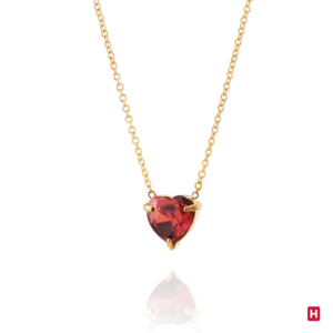 Colar Hassu Coração - Vermelho