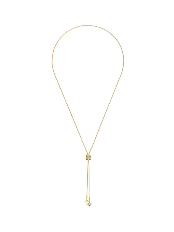 Colar One Chess Long Gold