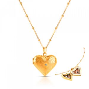 Relicário One Heart Memories Gold