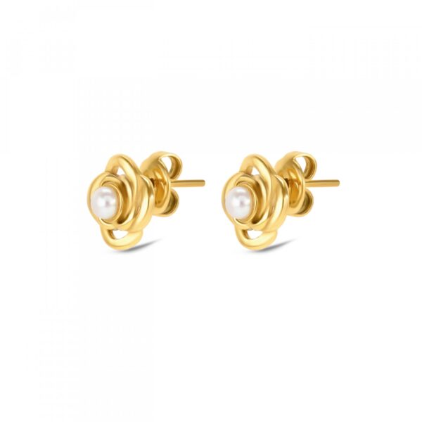 Brincos One Rose Pearl Gold