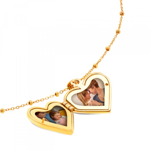 Relicário One Heart Memories Gold
