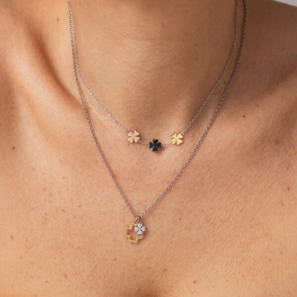 Colar One Lucky Flower Bicolor
