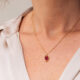 Colar One Birthstone Julho - Paixão