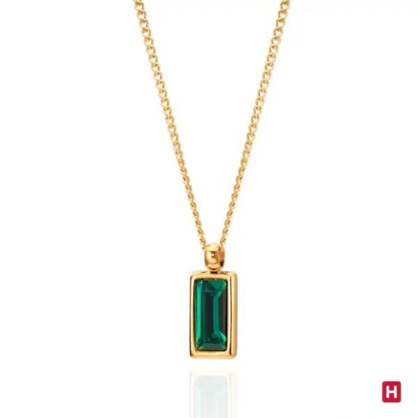 Colar Hassu Golden - Green