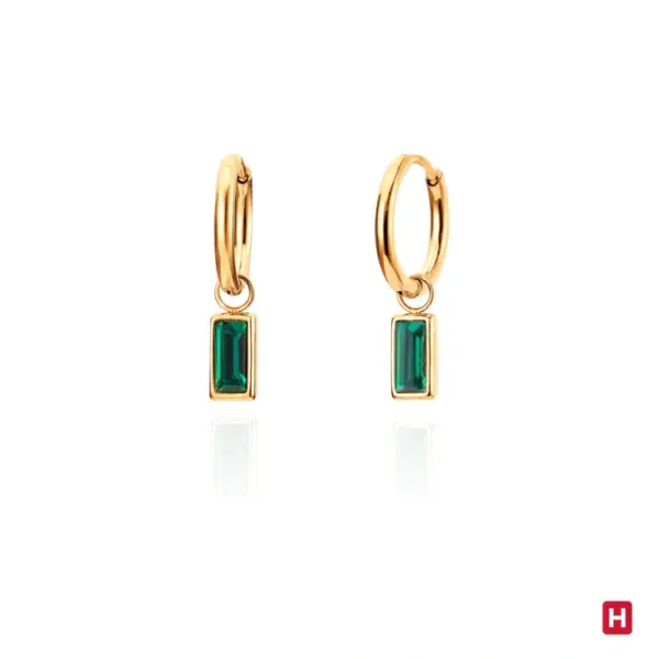 Argolas Hassu Golden - Green
